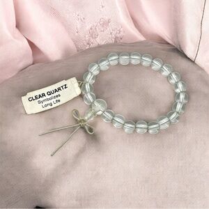 NWT DS STARR Power Beads Clear Quartz Stretch Bracelet Serenity Collection